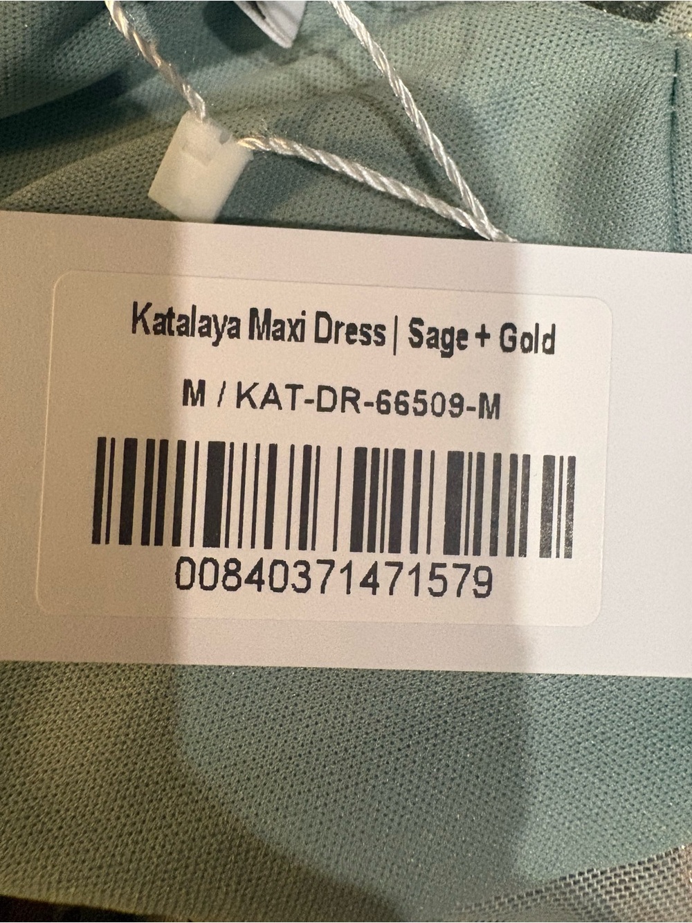 Baltic Born Katalaya Maxi Dress- Sage and Gold- NWT - Size Medium - Picture 3 of 3